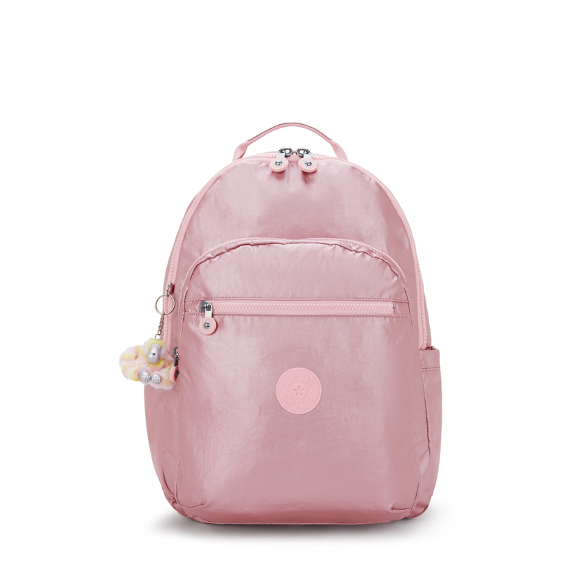 Kipling school bag seoul college extra bronze pink metallic-null