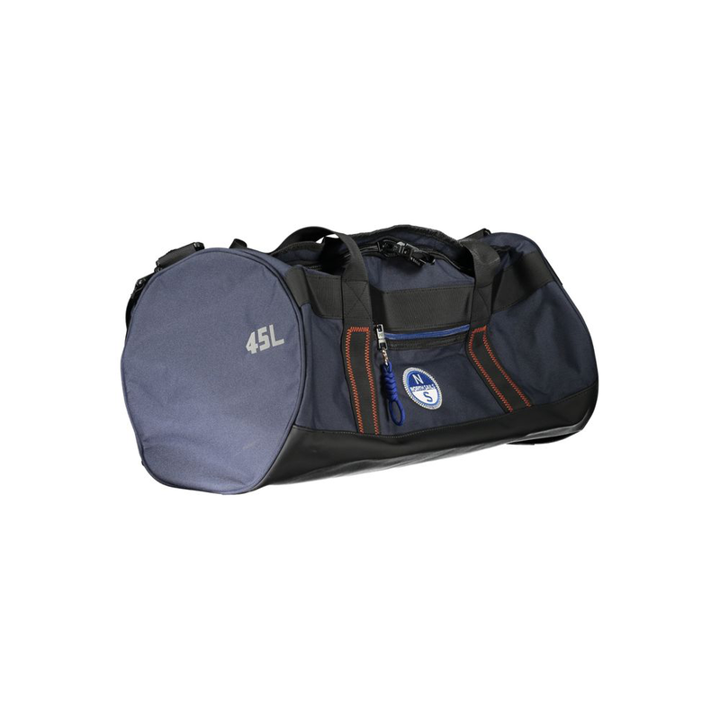 Blu polyester men duffle bag-null