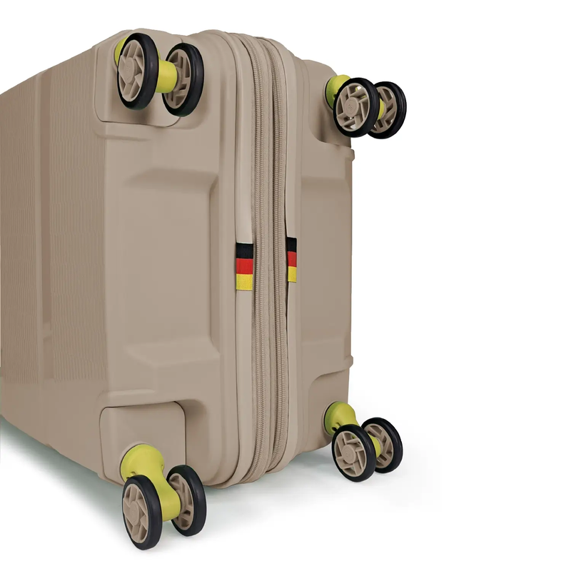 Bg berlin - zip&sup2; medium size (4 wheel), double security zipper, 69cm/26in luggage / suitcase, mustard-null
