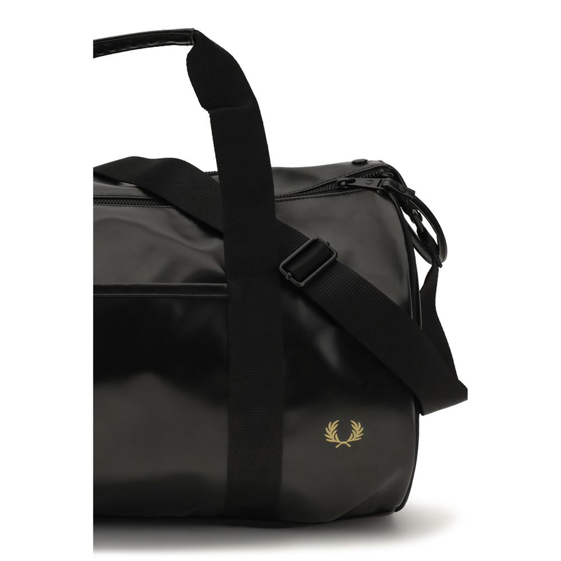 Black polyester luggage and travel-null