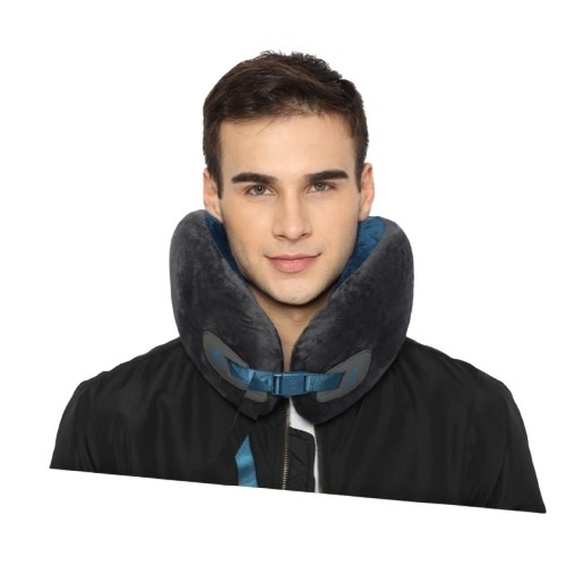 Travel blue infinity neck pillow, , medium-null