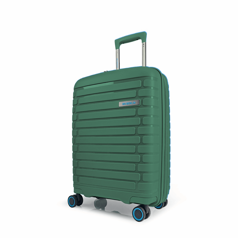 Bg berlin - soda cabin size/carry-on (4 wheel), double security zipper, 54cm/20in luggage, 10kg suitcase, back-null