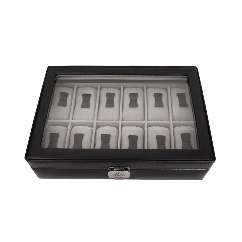 Product image: Θήκη ρολογιών davidts μαύρο - γνήσιο δέρμα 378812-01-null