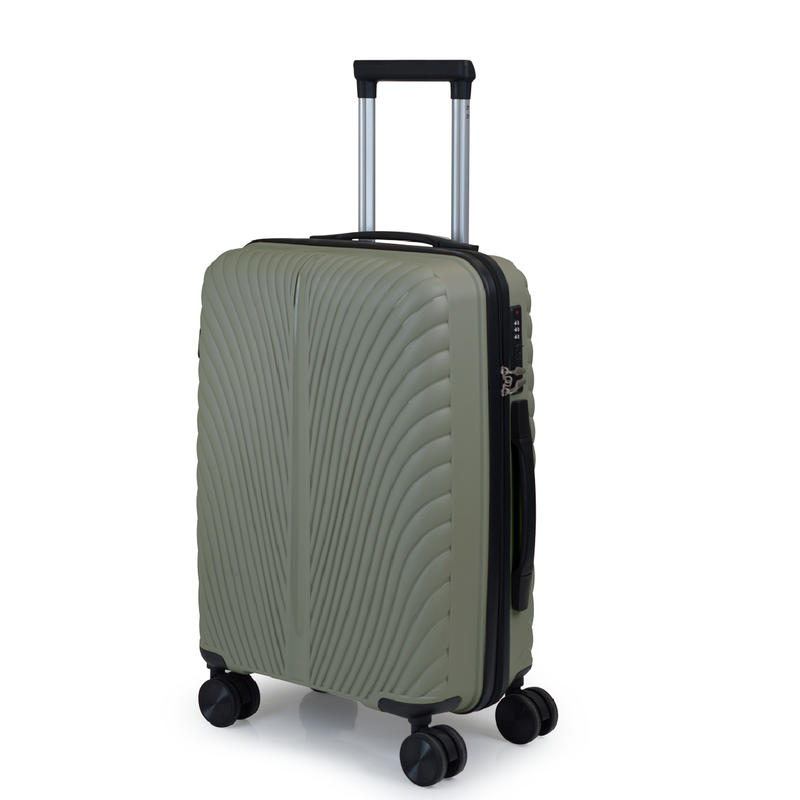Aerocase - peacock, cabin size (4 wheel) 56cm/20in luggage, 10kg suitcase, beige-null