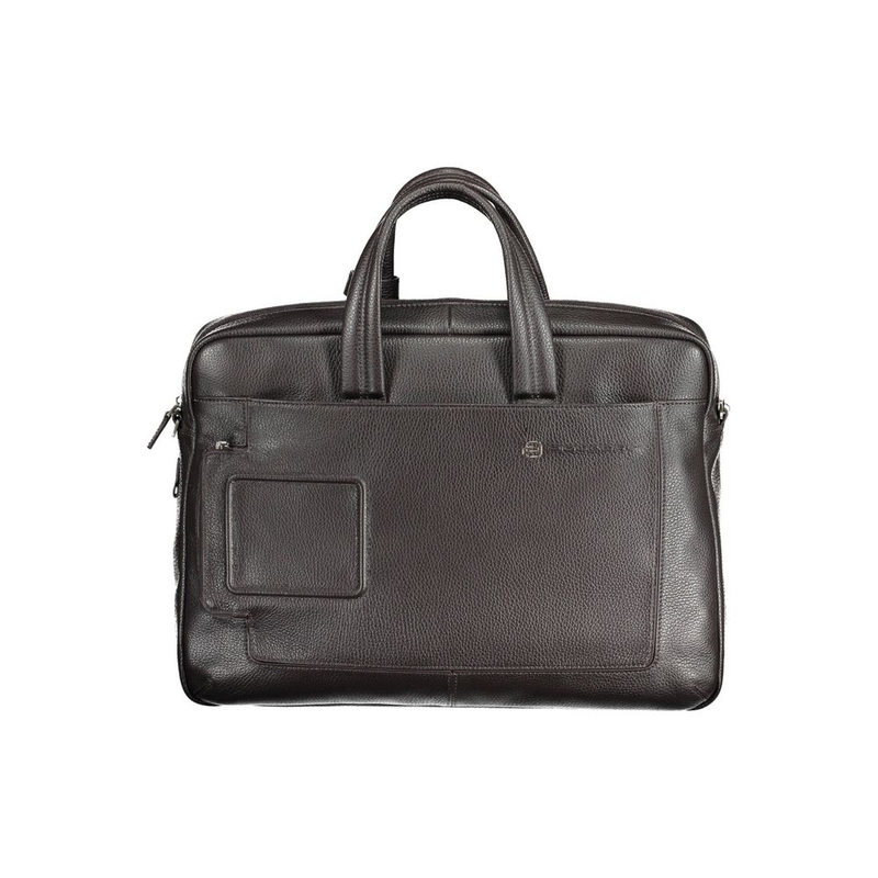 Brown leather men's bag-null
