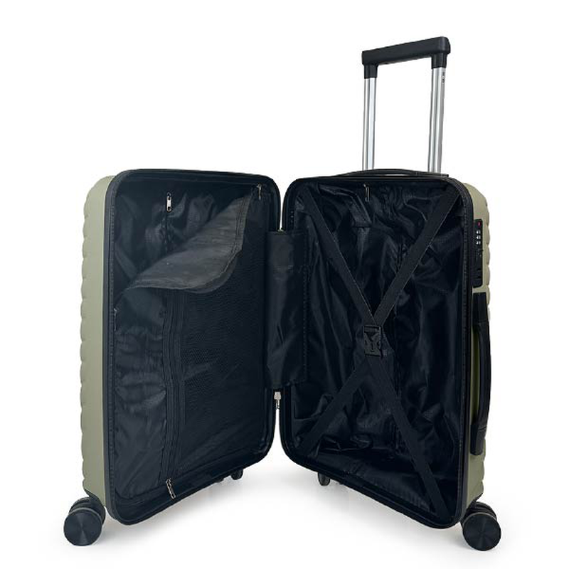 Aerocase - peacock, cabin size (4 wheel) 56cm/20in luggage, 10kg suitcase, beige-null
