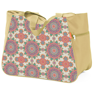 Τσάντα θαλάσσης benzi μπεζ bz5795, Beige, medium