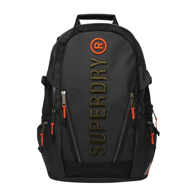 Tarp emb rucksack, Black / Kkhaki, medium