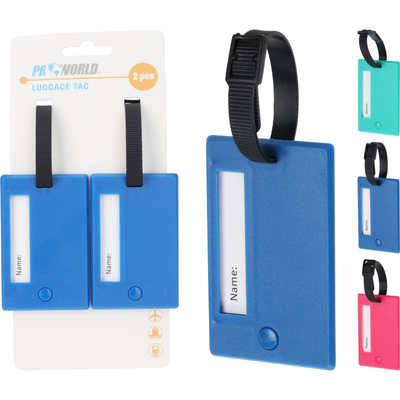 Ετικετα αποσκευων 2τμχ - διαφορα χρωματα, , medium