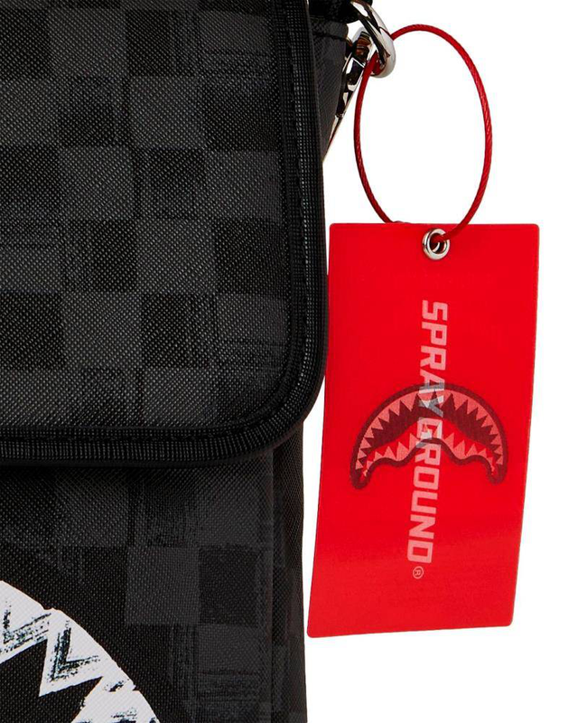 Sprayground scribble shark messenger bag-null