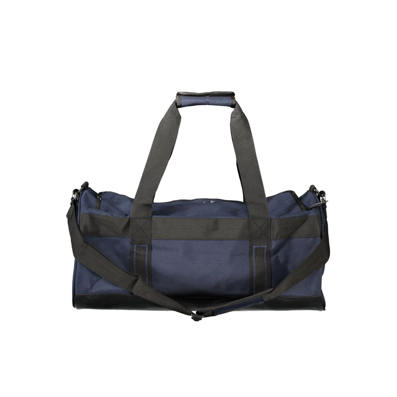 Blue polyester handbag-null