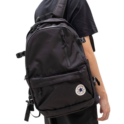 Stright edge backpack, Black, medium
