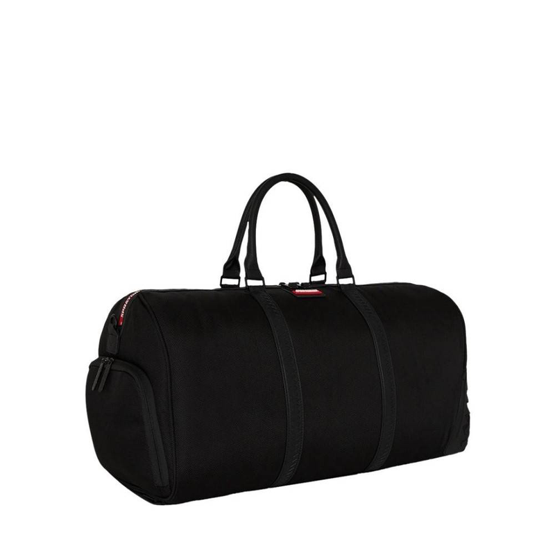 Printed zipper shark duffle-null