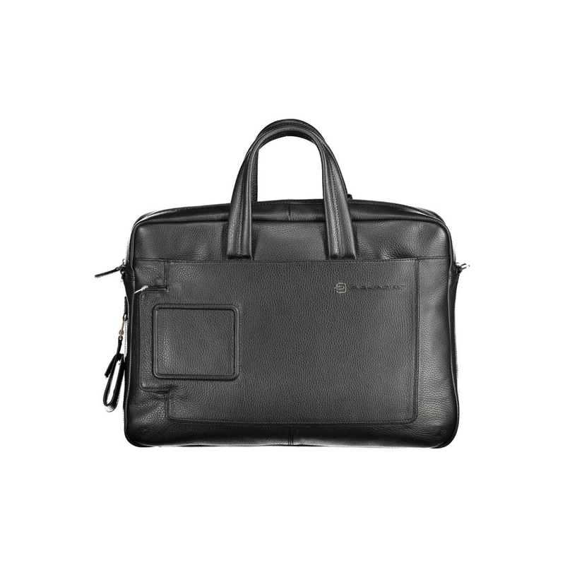 Nero leather men briefcase-null