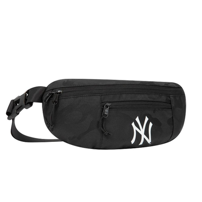New era mlb camo waist bag light new york yankees, Black, medium