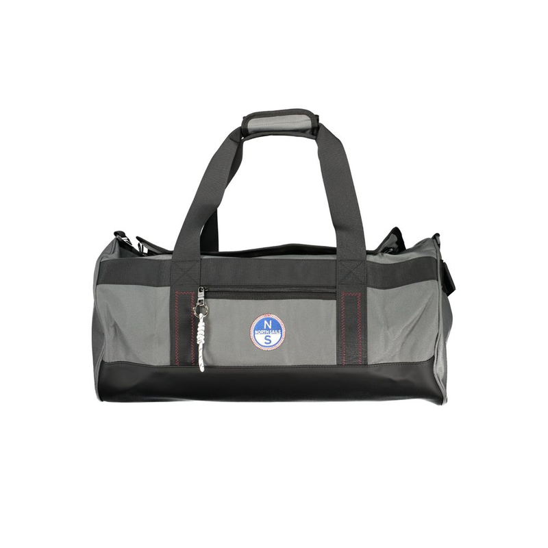 Grigio polyester men's duffle bag-null