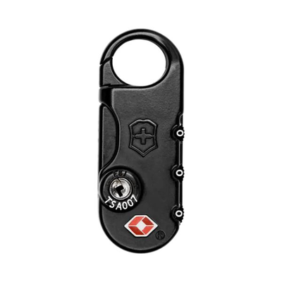 Travel essentials, tsa combination lock, black, , medium