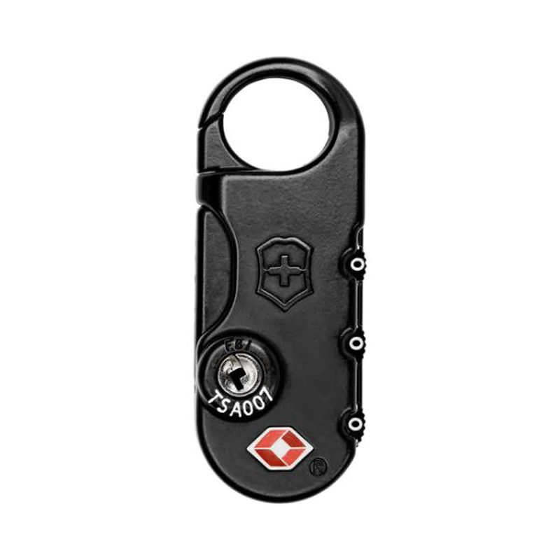 Travel essentials, tsa combination lock, black, , medium-null