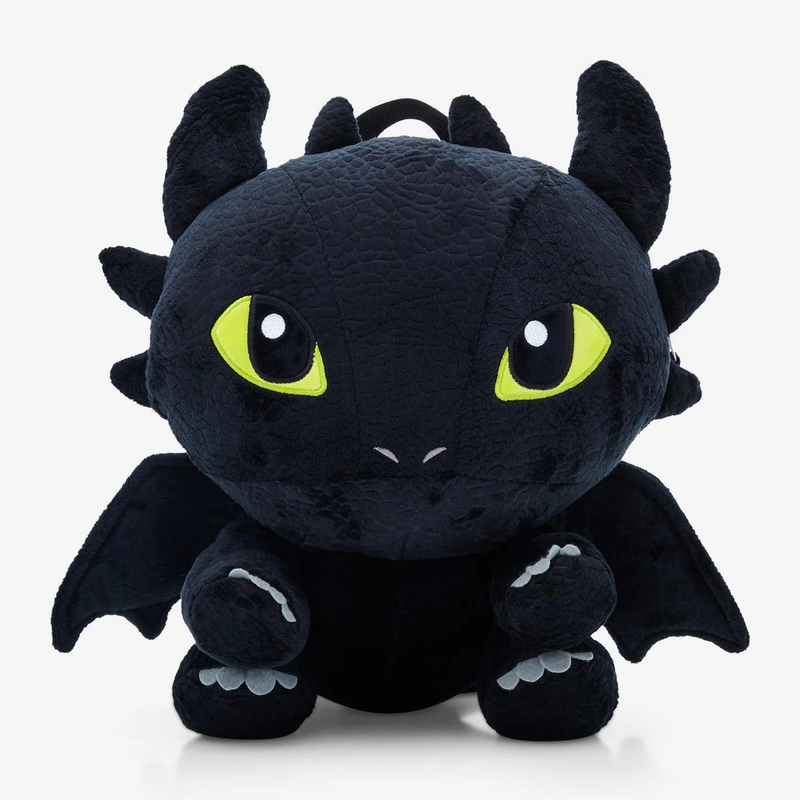 Product image: How to train your dragon 3 plush backpack toothless, , medium-null