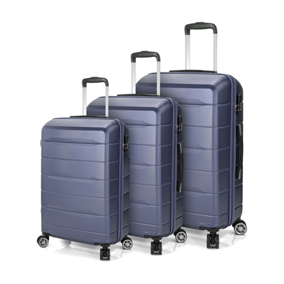 Σετ 3 βαλίτσες benzi μπλε bz5583, Blue, medium