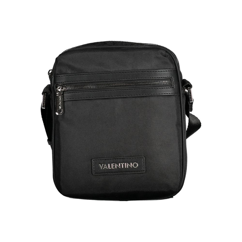 Black fabric men's shoulder bag-null