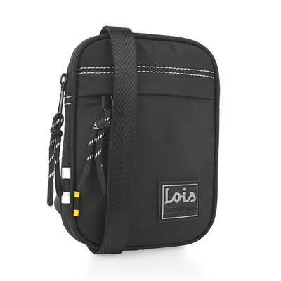 Τσαντάκι ώμου lois μαύρο 319817-01, Black, medium
