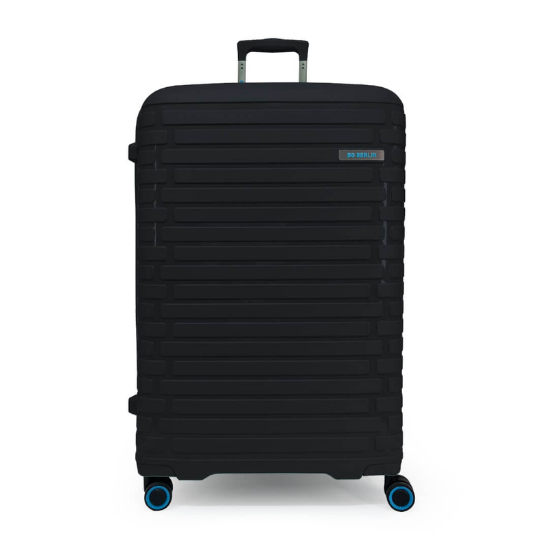 Bg berlin - soda large size (4 wheel), double security zipper, 76cm/28in luggage / suitcase, blue-null