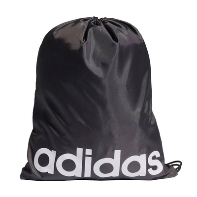 Adidas linear gymsack, Black/white, medium