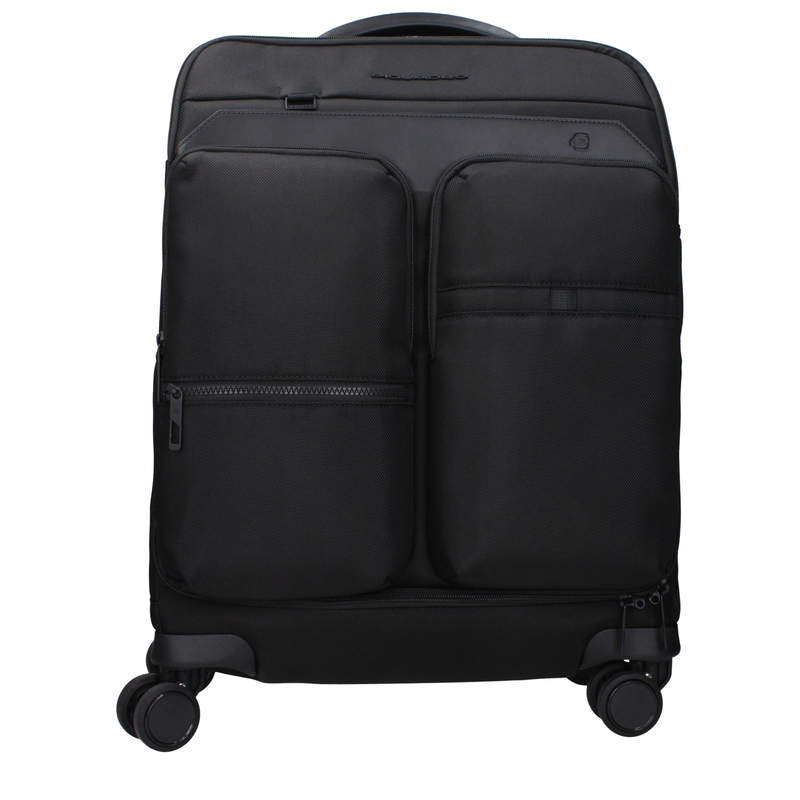 Black fabric luggage and travel-null