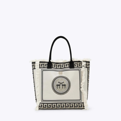 Axel ladies beach bag, Chalk, medium