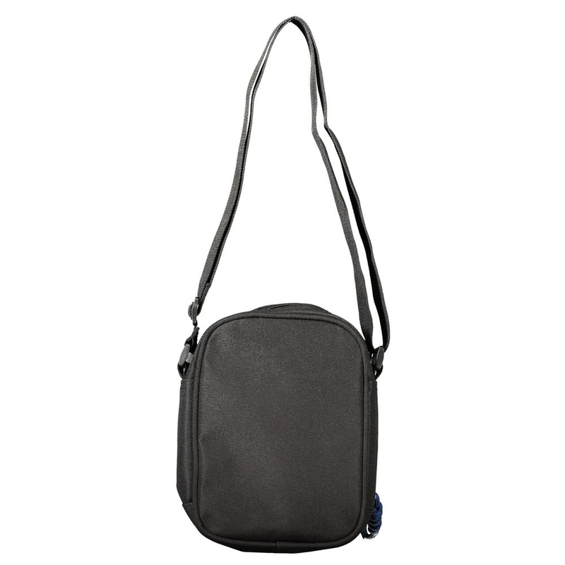 Black polyester men's shoulder bag-null