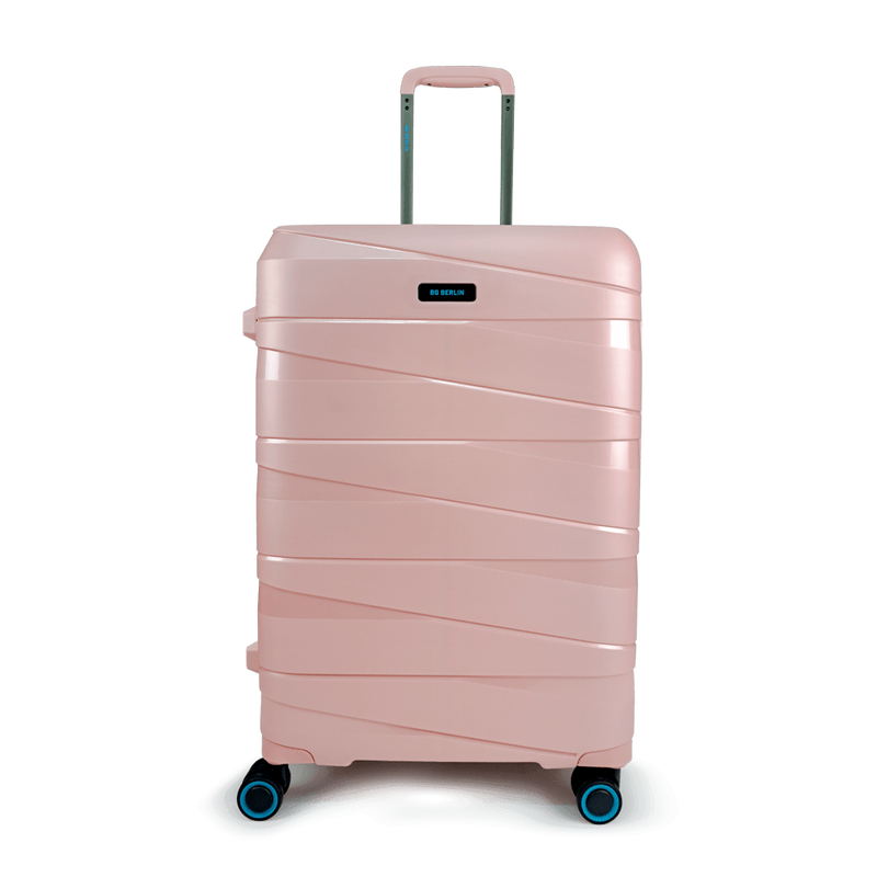 Bg berlin - ted medium size & bg tumbler gift (4 wheel) 66cm/24in luggage, 15kg suitcase, beige/camel-null