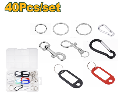 40pcs key rings accessories jadever, , medium