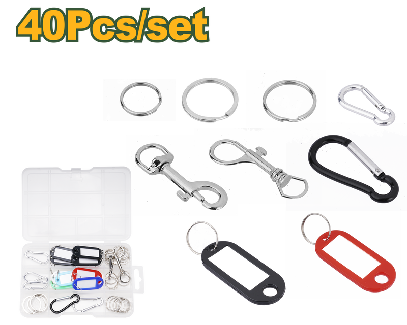 40pcs key rings accessories jadever, , medium-null