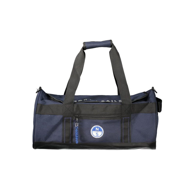 Blue polyester handbag-null