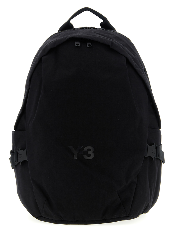 Black polyamide backpack-null