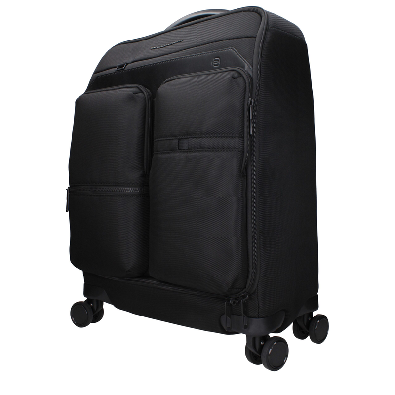 Black fabric luggage and travel-null