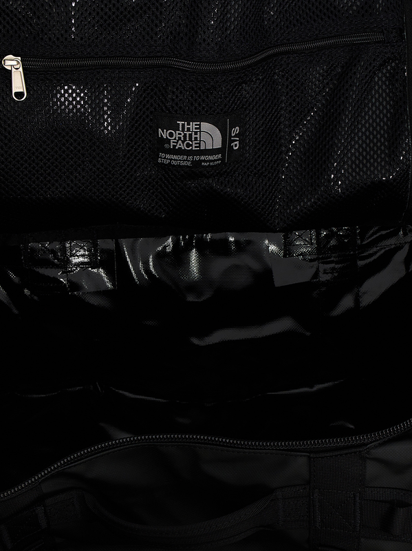 Black recycled polyester backpack-null