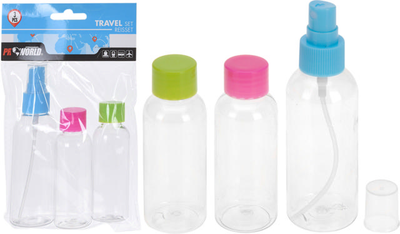 Travel bottle set 3pcs, , medium