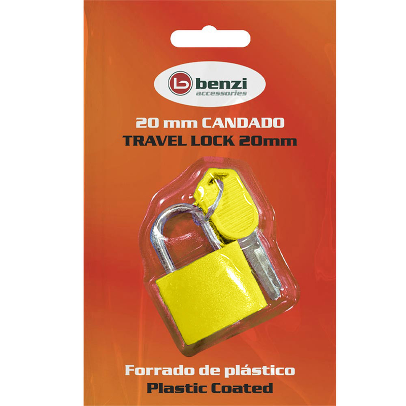 Product image: Λουκέτο με κλειδί benzi κίτρινο bz5740-null