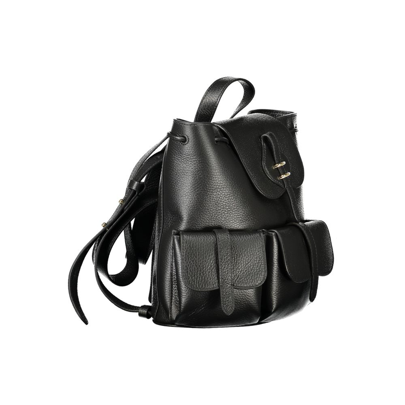 Nero leather women's backpack-null