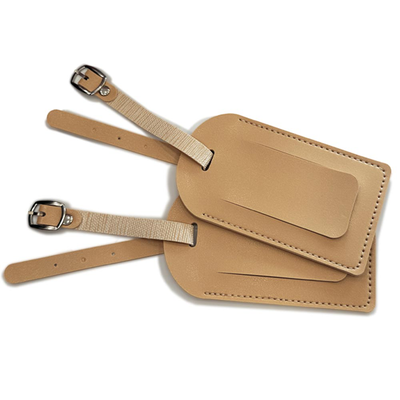 Σετ 2 eτικέτες αποσκευών benzi μπεζ bz5843, , medium