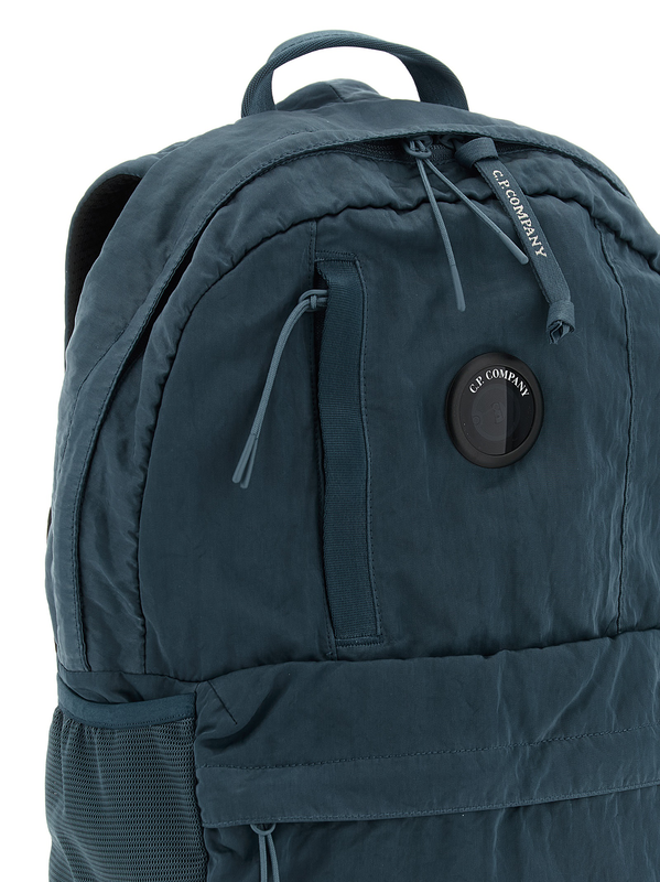 Blue polyamide backpack-null