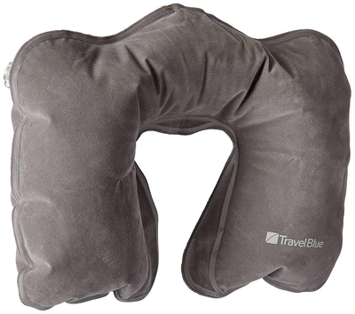 Travel blue neck pillow inflatable classic, , medium