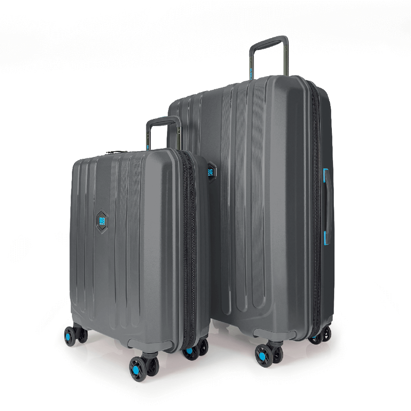 Bg berlin - neo enduro, buy 1 get 1 free promo, set of 2 luggages,titanium-null