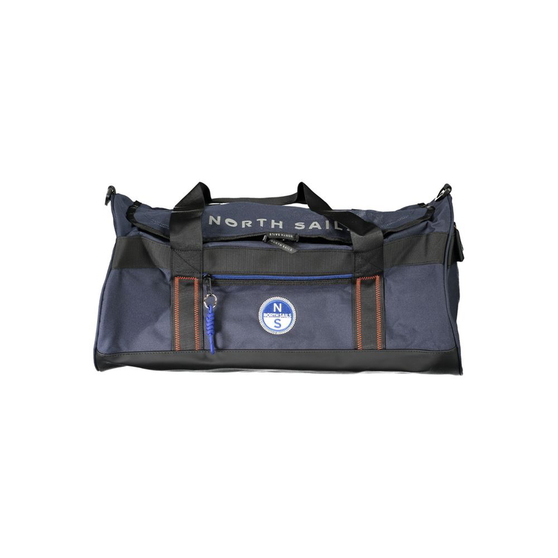 Blu polyester men duffle bag-null