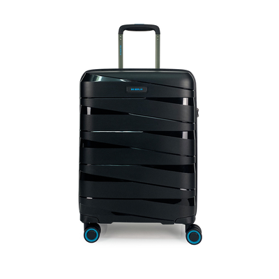 Bg berlin - ted cabin size/carry-on 4 wheel) 55cm/20in luggage 10kg suitcase, black, Black, medium