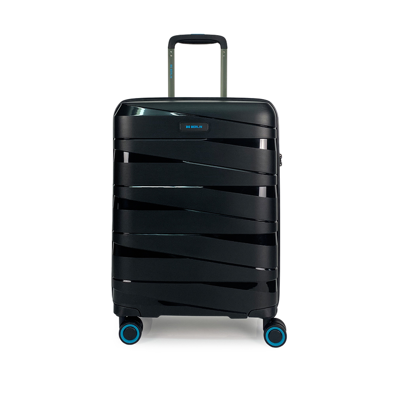 Bg berlin - ted cabin size/carry-on (4 wheel) 55cm/20in luggage 10kg suitcase, Oxford Blue-null