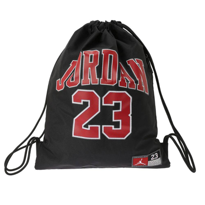 Jersey gym sack, Black / Red / White, medium