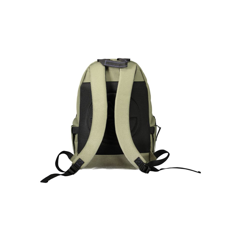 Green polyester backpack-null